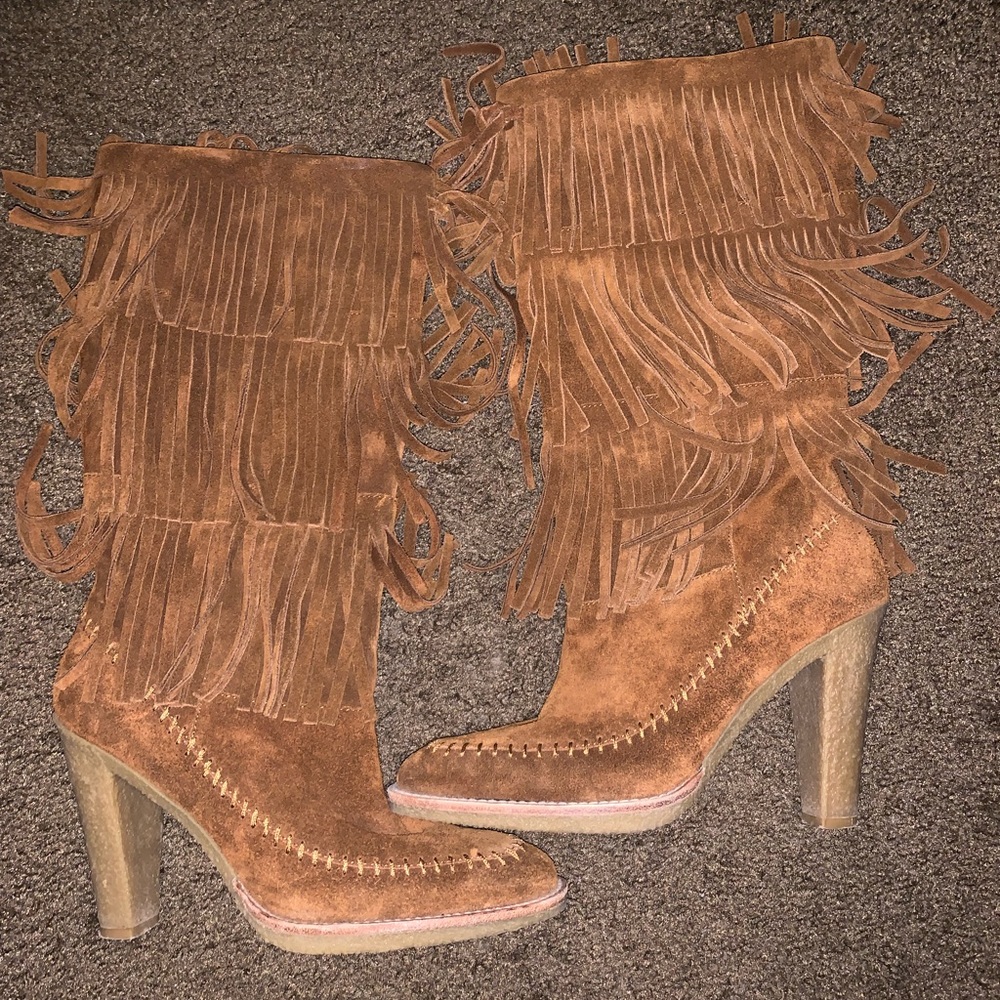 MK fringe boots